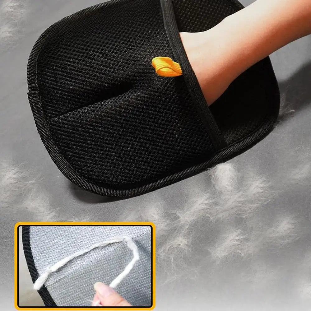 Portable Pet Grooming Brush Hair Removal Gloves Lint Remover for Clothes Sofa Two-Way Hair Remover Multifunctional Accessory